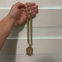 9MM 14K SOLID CUBAN GOLD CHAIN 