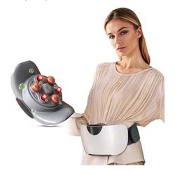 Automatic Abdominal Massager, Bianstone Belly Rubbing Instrument, Dual-use for Waist and Abdomen, Positive and Negative Massage, Flatulence Relief, Pr