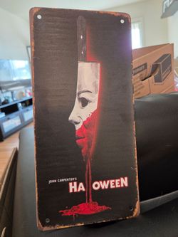 John Carpenter's Halloween Metal Tin Sign