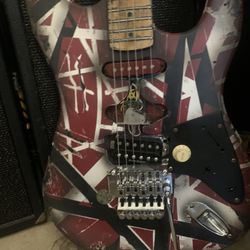 Blackcat Frankestrat 1984 Van Halen Electric Guitar 