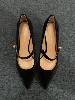 Luxury Brand Black Velvet Pumps Size 7