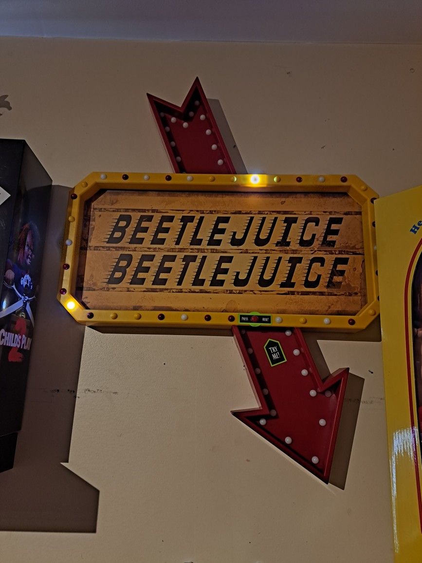 Spirit Of Halloween Beetlejuice Sign