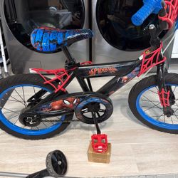 Kids Bike-16” Wheels-with Training Wheels 