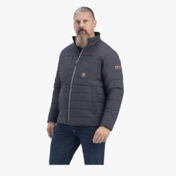 ARIAT Men's 3XL/3TG durastretch insulated jacket color charcoal heather 