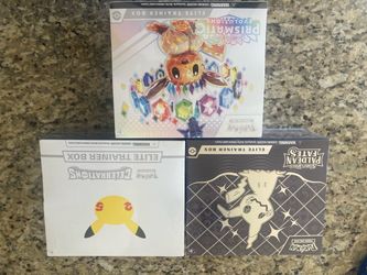Pokémon Elite Trainer Boxes, Celebrations, Paldean, Prismatic