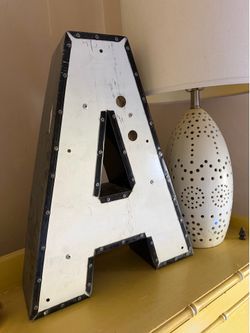Old Neon Letter A Sign
