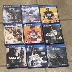 PS4 Games Selling All These Games For 45 Dollars 