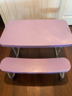Children's folding table