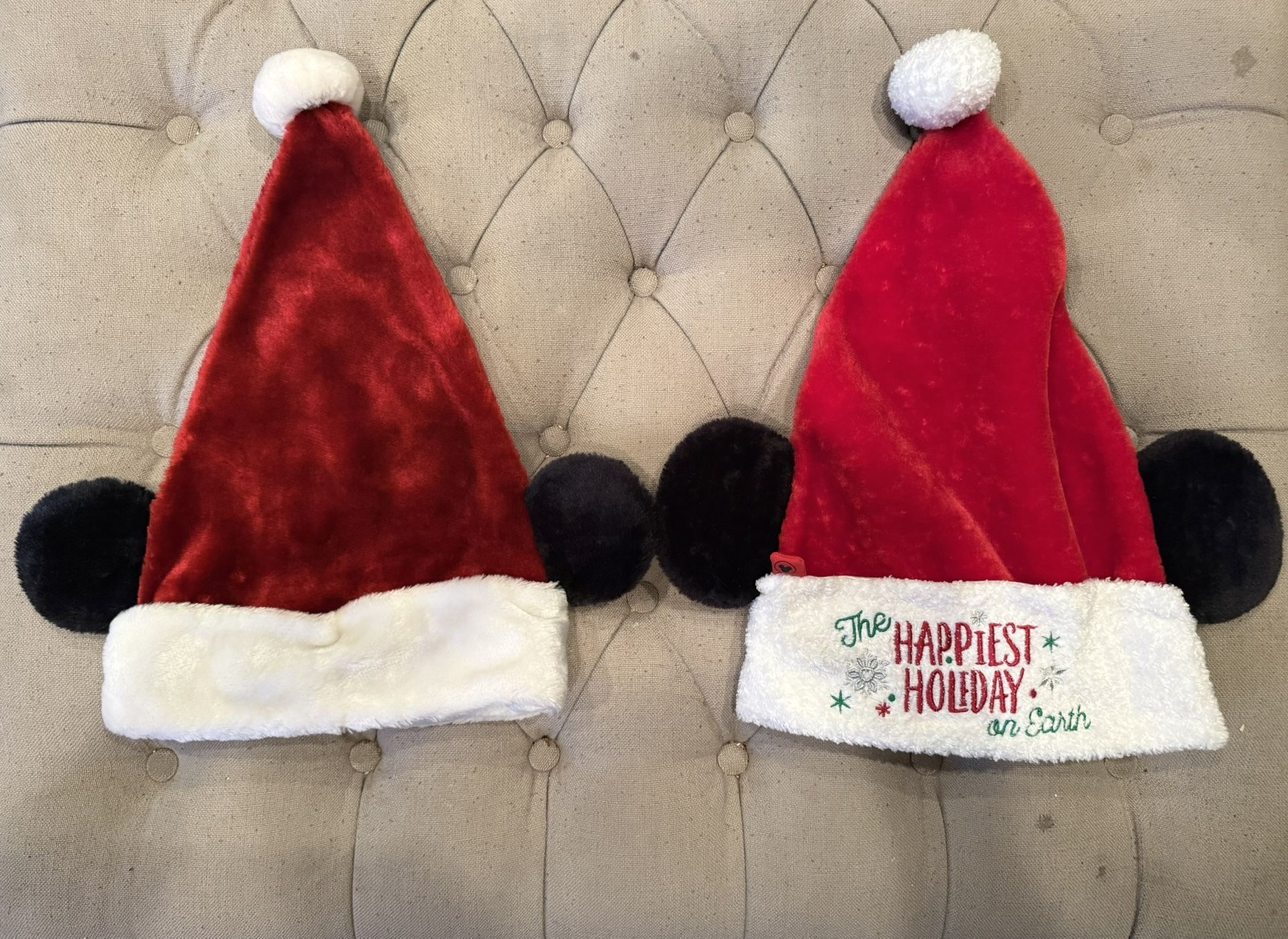 Disney Mickey Santa Hats