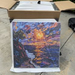 Screen Printed Painting 