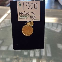 22k Gold Liberty Coin 