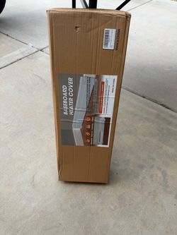 Baseboard heater cover