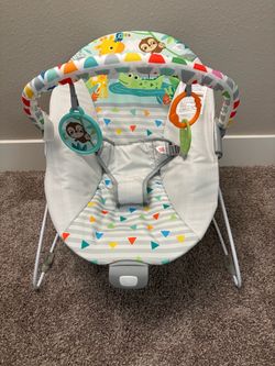 Barley used Bright Starts Safari Baby vibrating Bouncer