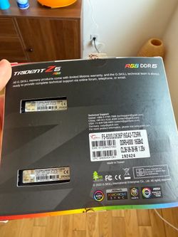 Brand new 32GB G.SKILL Trident Z5 Neo RGB Series DDR5 RAM  (2x16GB) 6000MT/s CL30-38-38-96