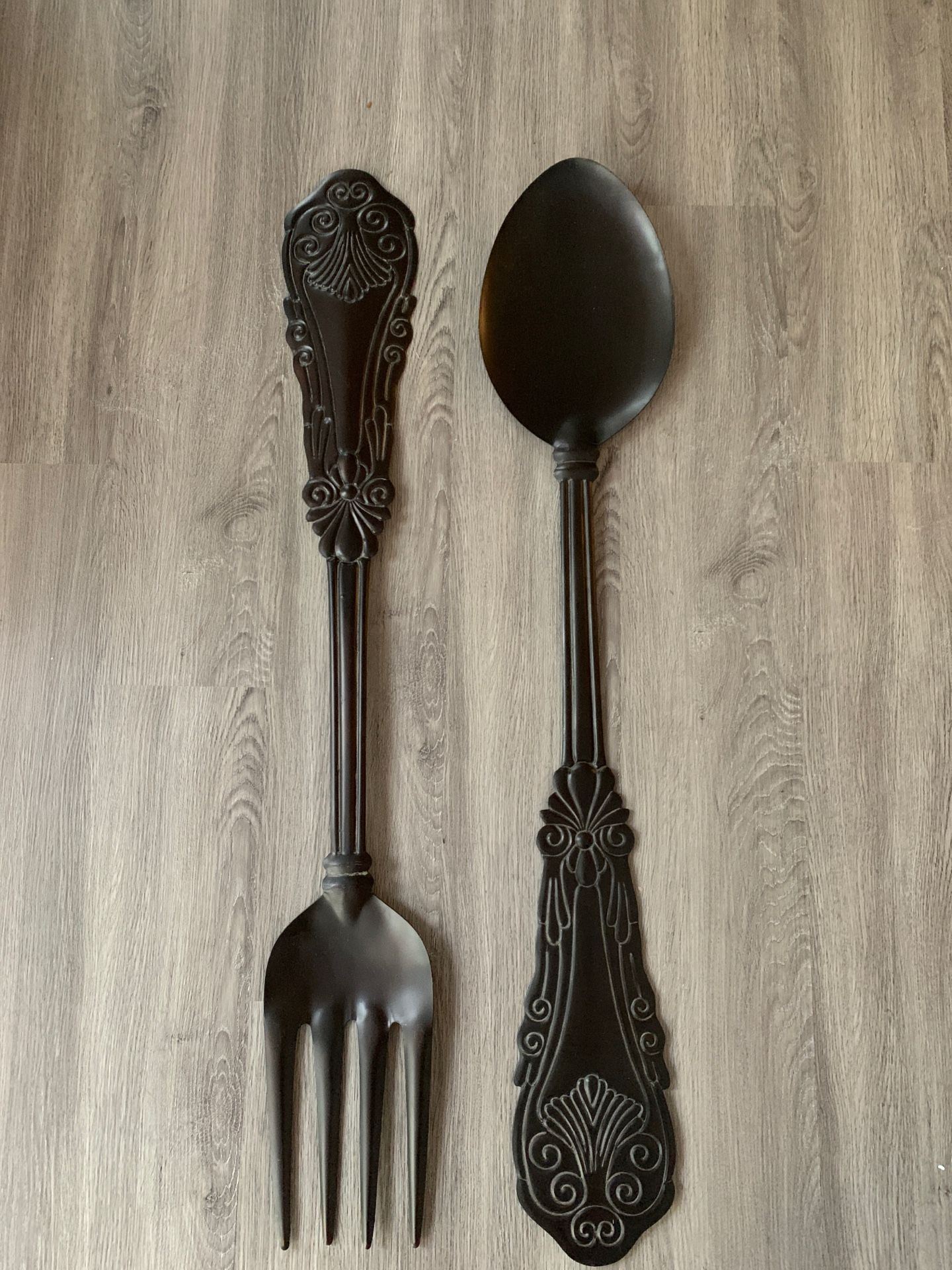 Large hanging fork spoon