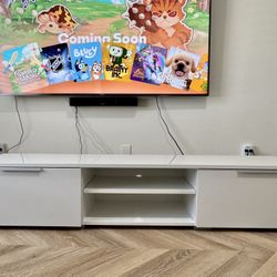White TV Console 