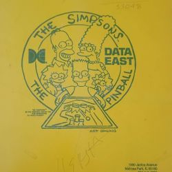 The Simpsons Pinball User Manual (1990)