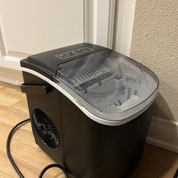 Electactic Ice Makers Countertop,26Lbs/24H,9 Cubes in 6 Mins,Portable Ice Maker Machine with Self-Cleaning,2 Sizes of Bullet Ice,Perfect for Home Kitc