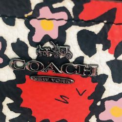 Coach Prairie Floral Yankee Print Pebble Leather Satchel 