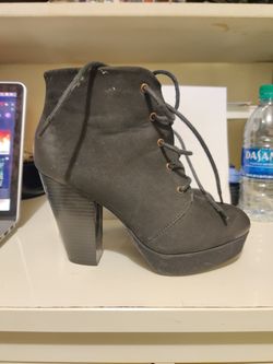 Black booties. Size 7 1/2