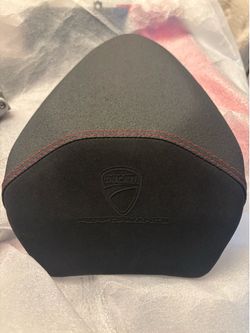 Ducati OEM Rear Seat Black w Red Stitching
