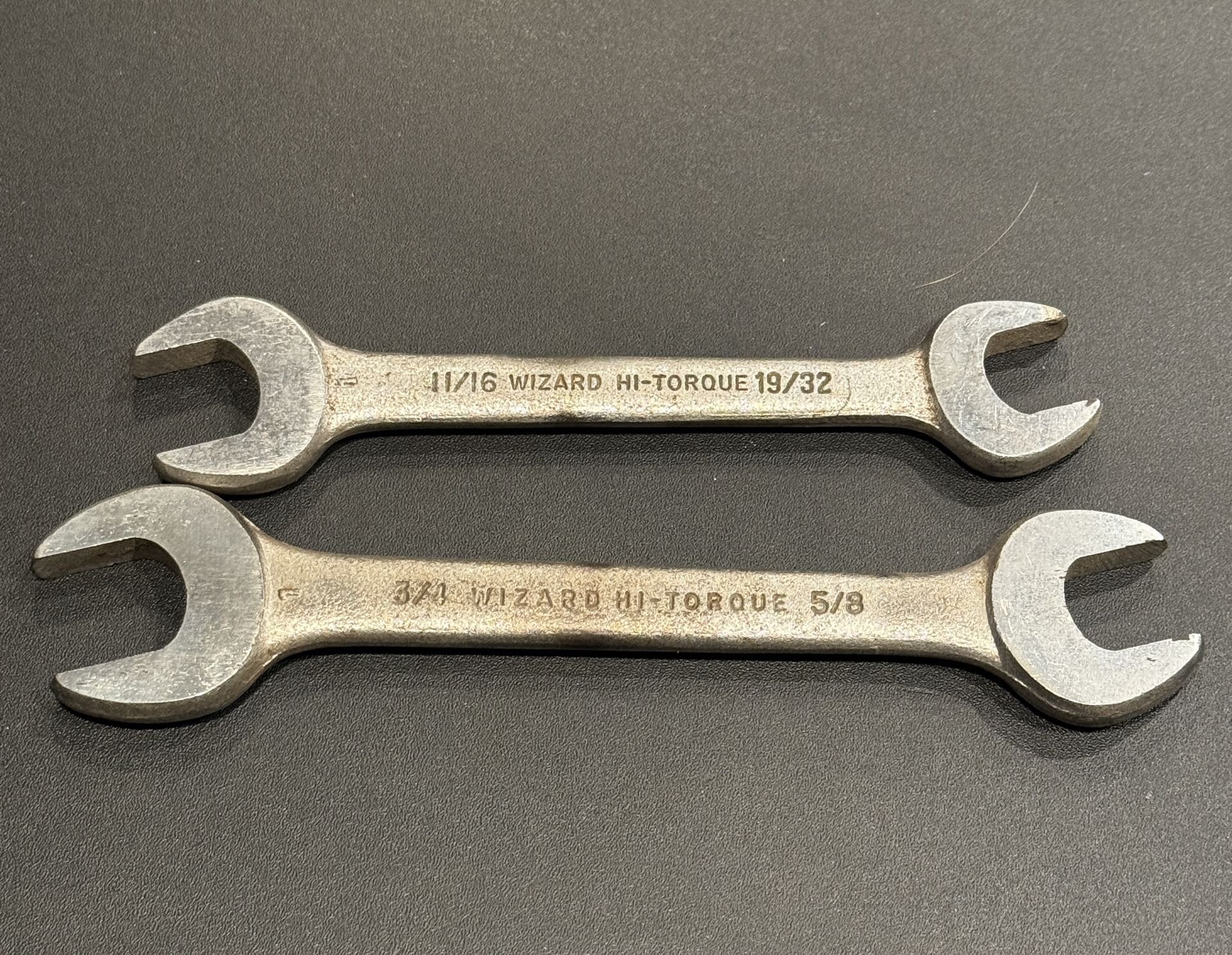Vintage Wizard SAE Double Open End Wrench's USA