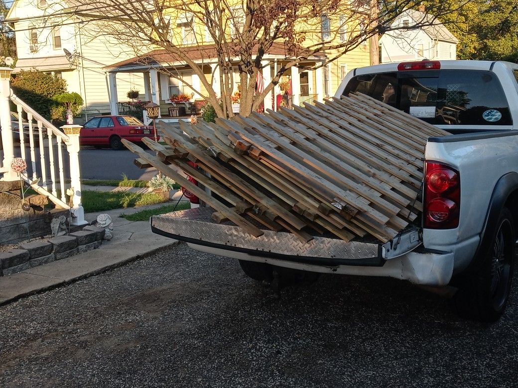 New Pressure treated 4x8 picket fence