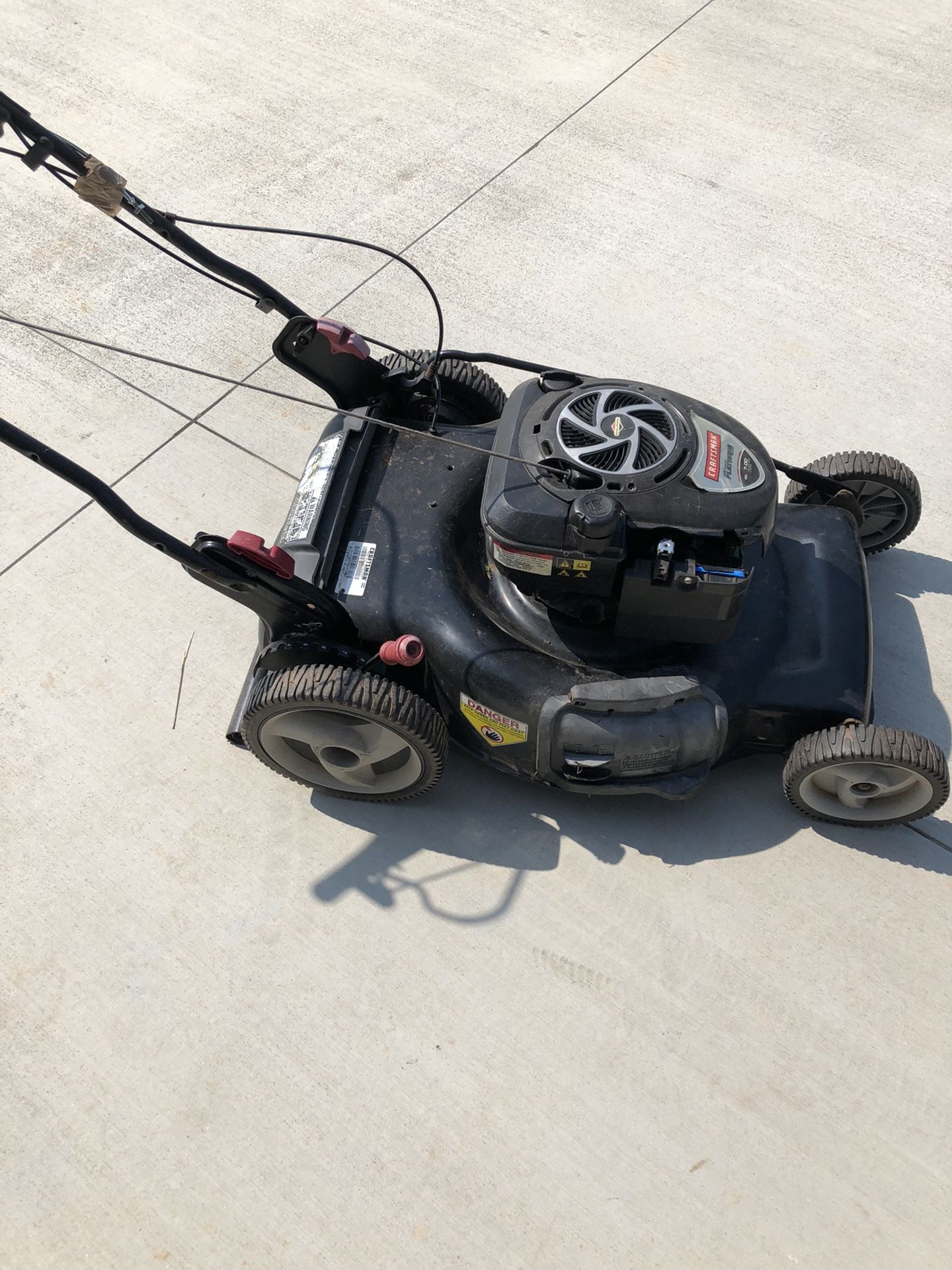 Craftsman 110 mower outlet