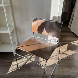 Vintage Wood And Metal Chair 