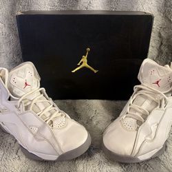 Jordan True Flight Men’s Size 8 White True Blue Fire 342964-122 OG Box