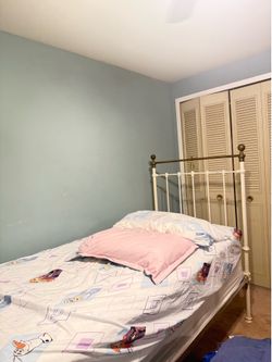 Iron and brass bed