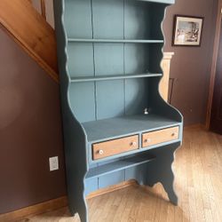 Habersham Plantation Vintage Country Hutch / Desk – Solid Wood