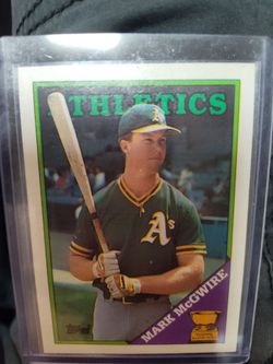Mark McGwire mint 1988 number 584 Topps playing card