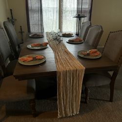 Extended Dining Room Table And Chairs
