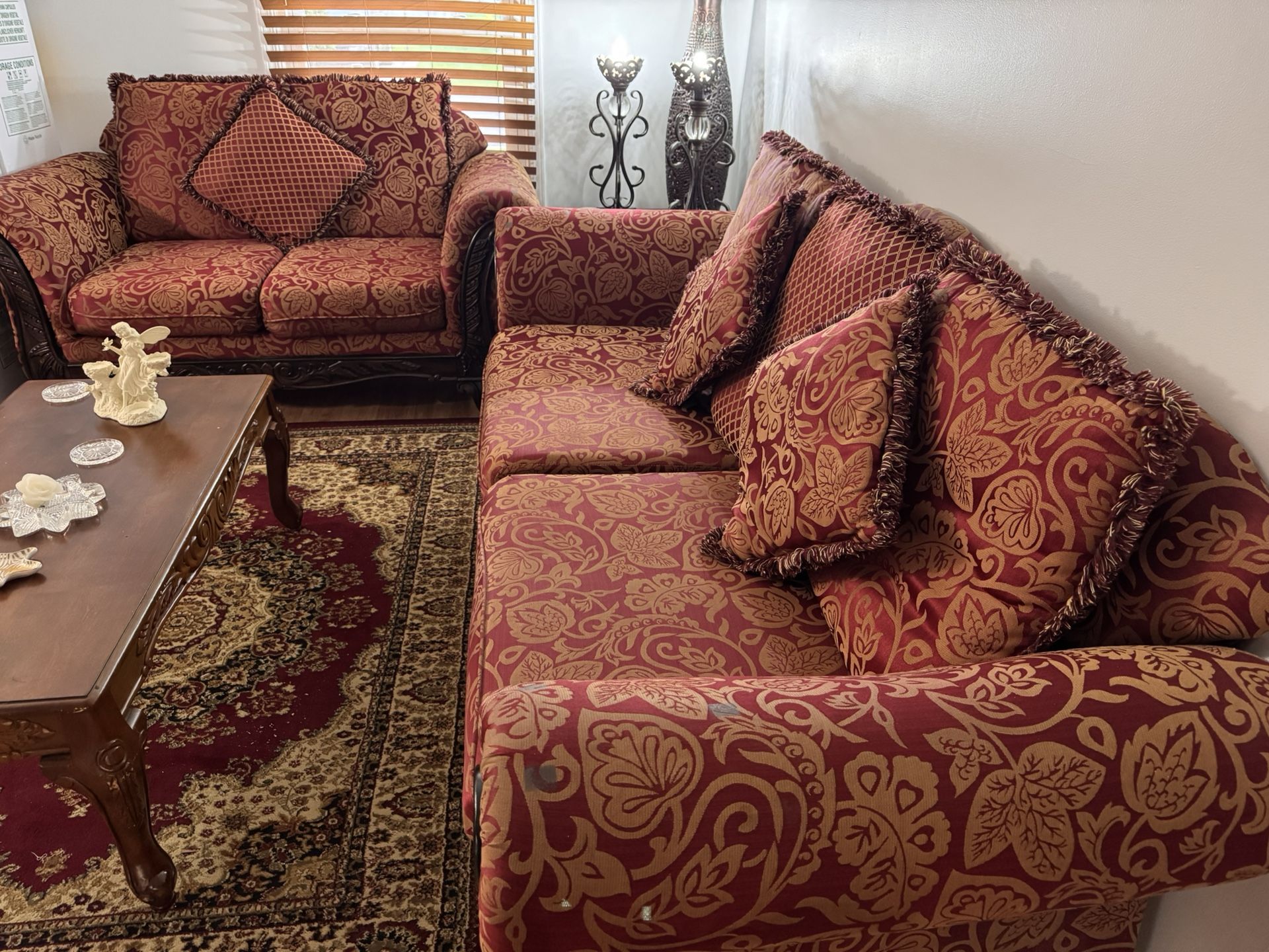 Sofa and Loveseat