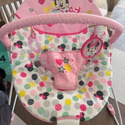 Baby Rocker, Bag & Diapers