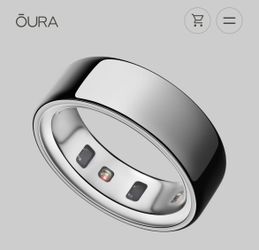 Brand New Oura Ring Titanium silver  color & size 7