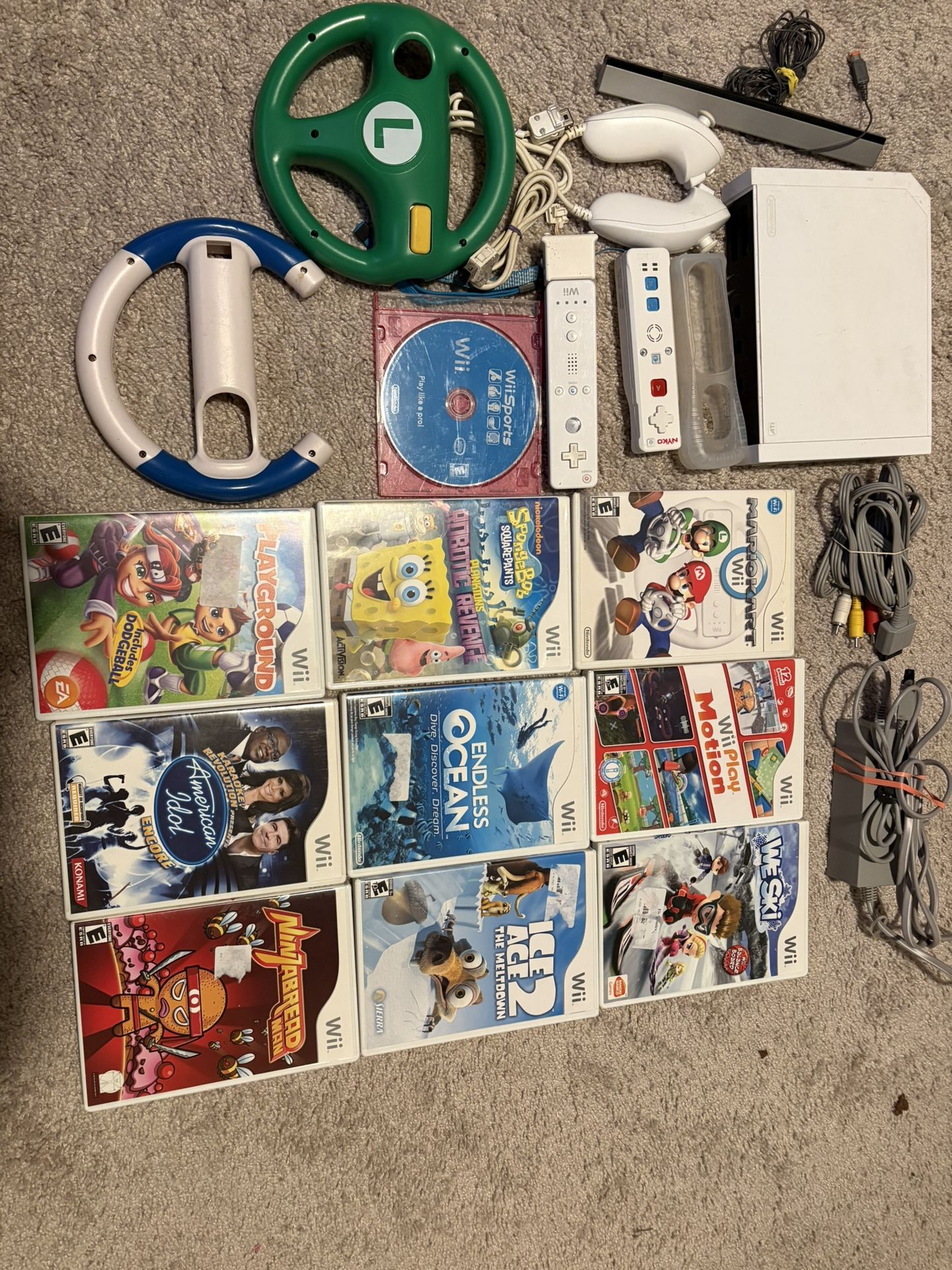 Nintendo Wii + 10 Games (hablo Espanol)