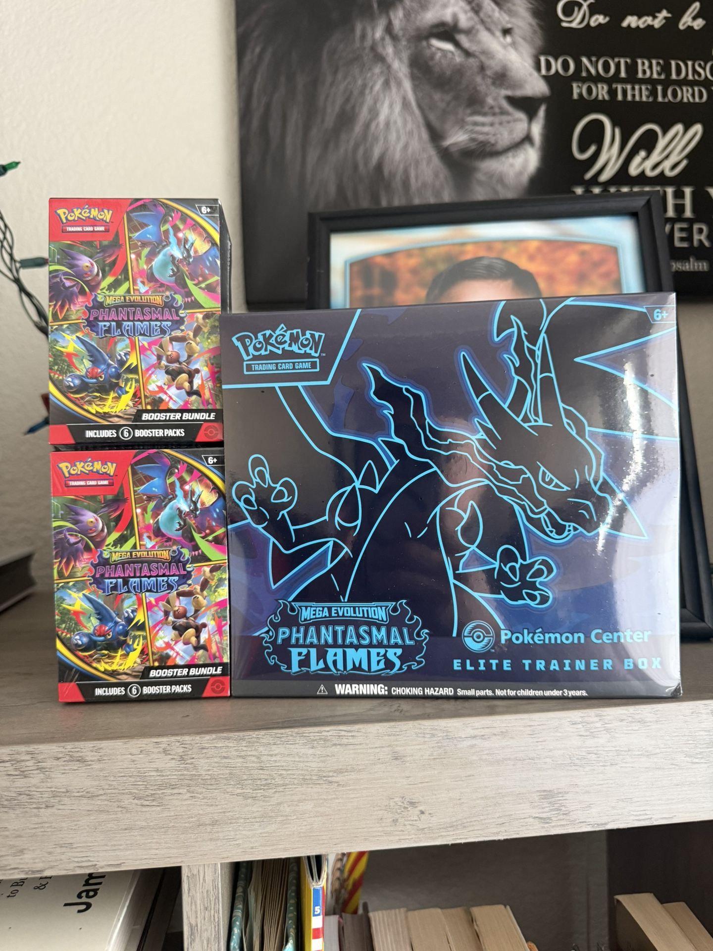 Phantasmal Flames Pokemon Center Elite Trainer Box (Exclusive) & 2 Booster Bundles