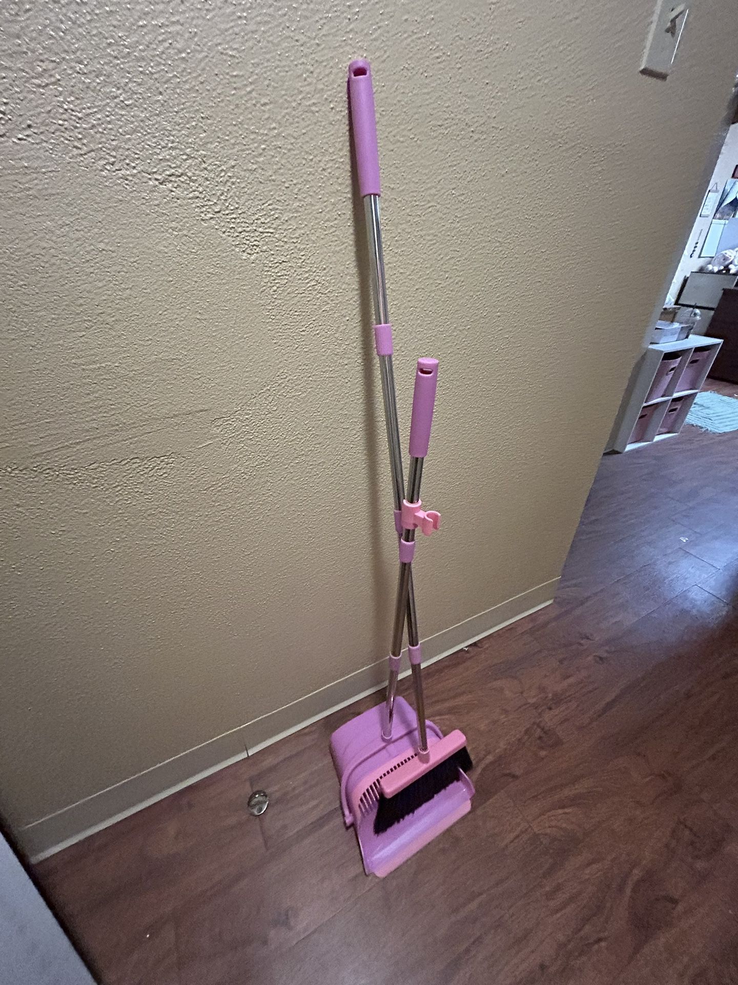 Pink Dust Pan And Broom Set $20 