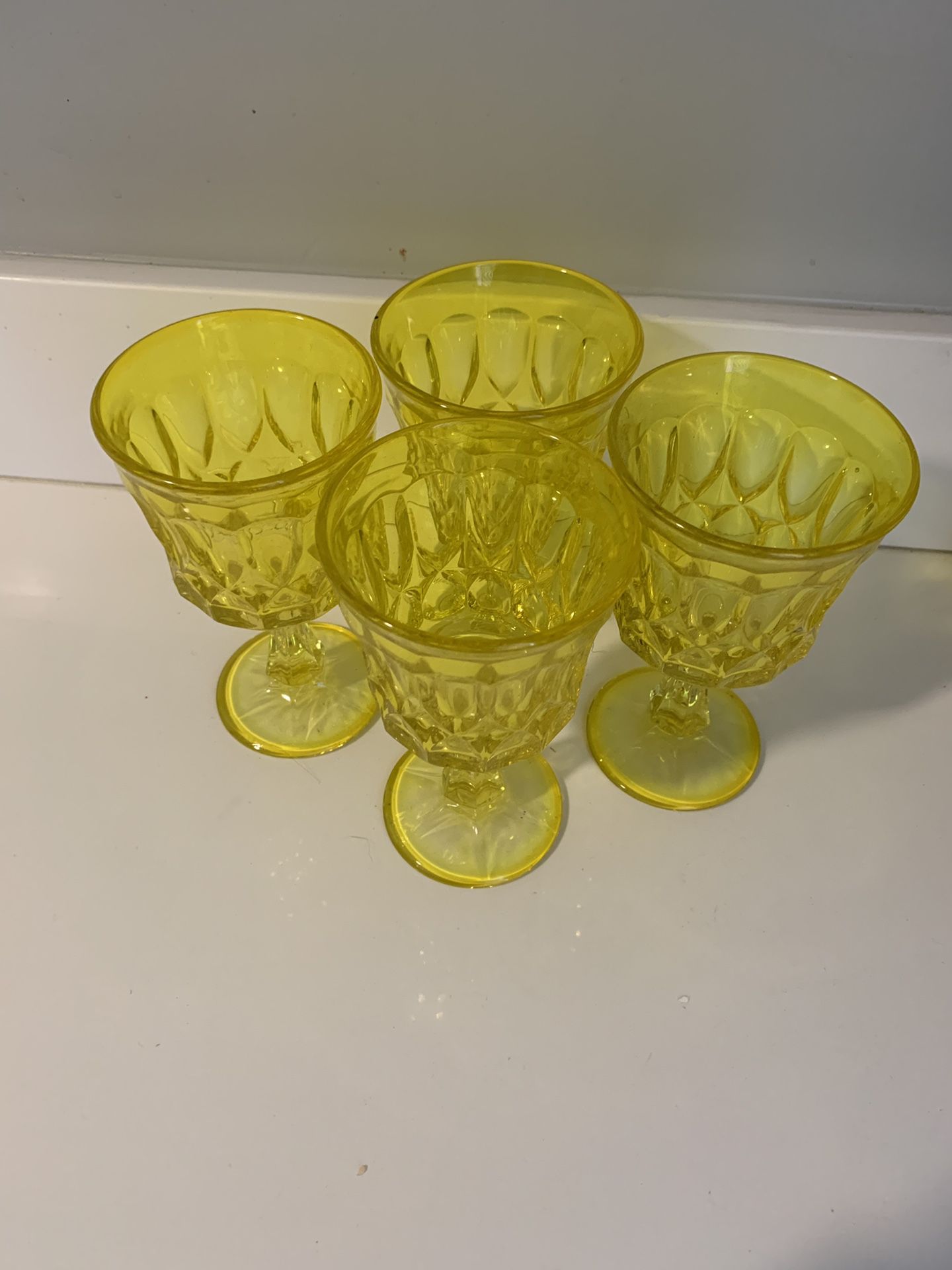 Uranium yellow glass.
