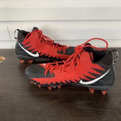 Nike Football Cleats size 13 Mens Alpha Menace Pro Red Black
