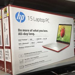 Brand New Hp 15” Laptop (Red)