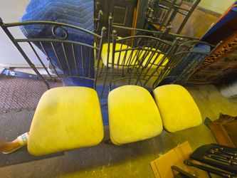 3 swivel stools 
27"w x 27.5"h