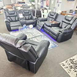 New Power Sofa Set With Speaker Usb Port $2999