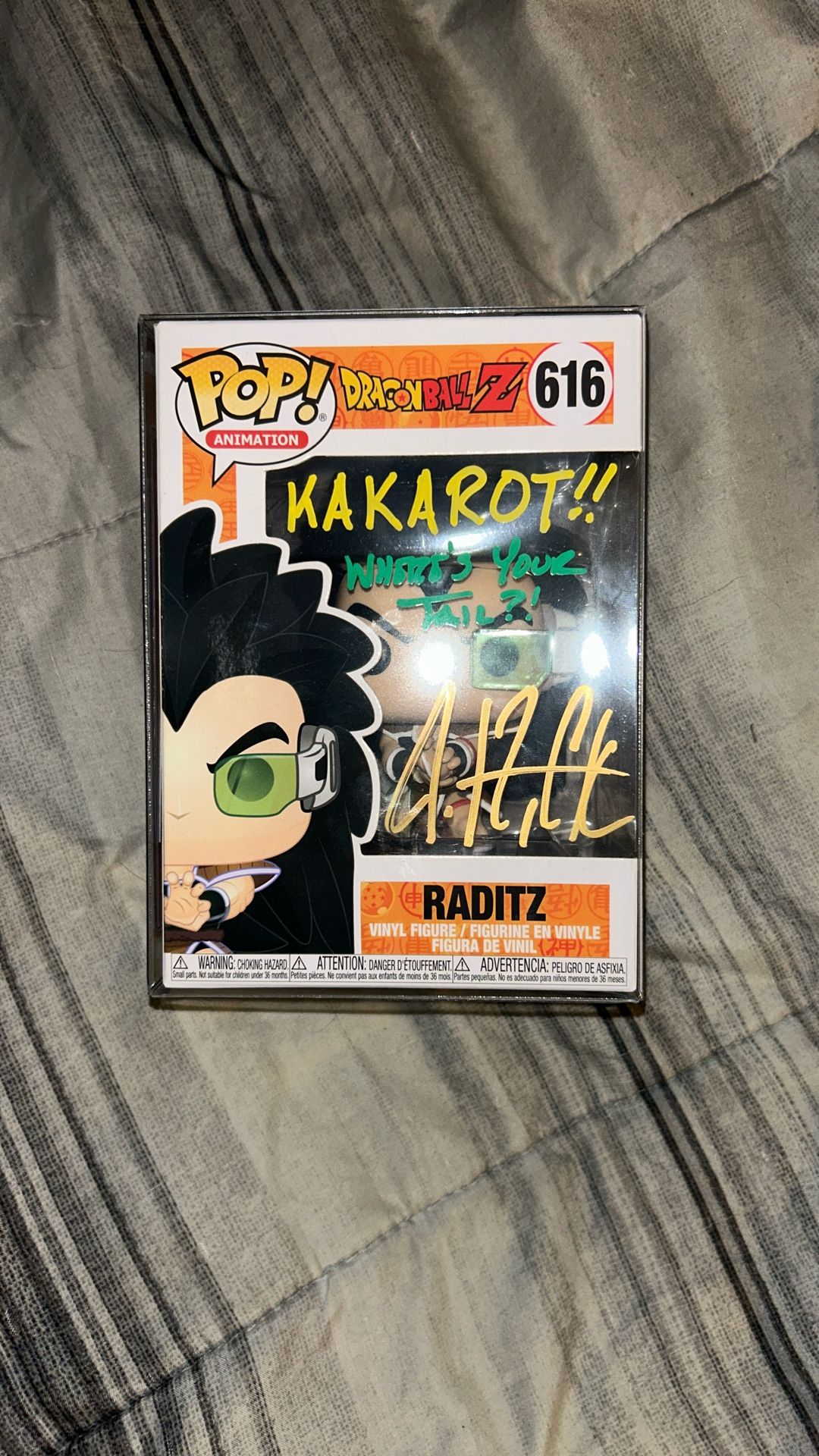 Dragon Ball Z Raditz Funko Signed 
