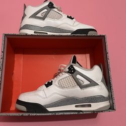 Air Jordan 4 Retro “White Cement” (2016) Sneakers Women’s US 7Y