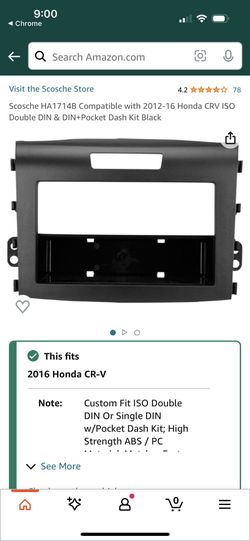 Dash Kit Honda CRV 2012-2016