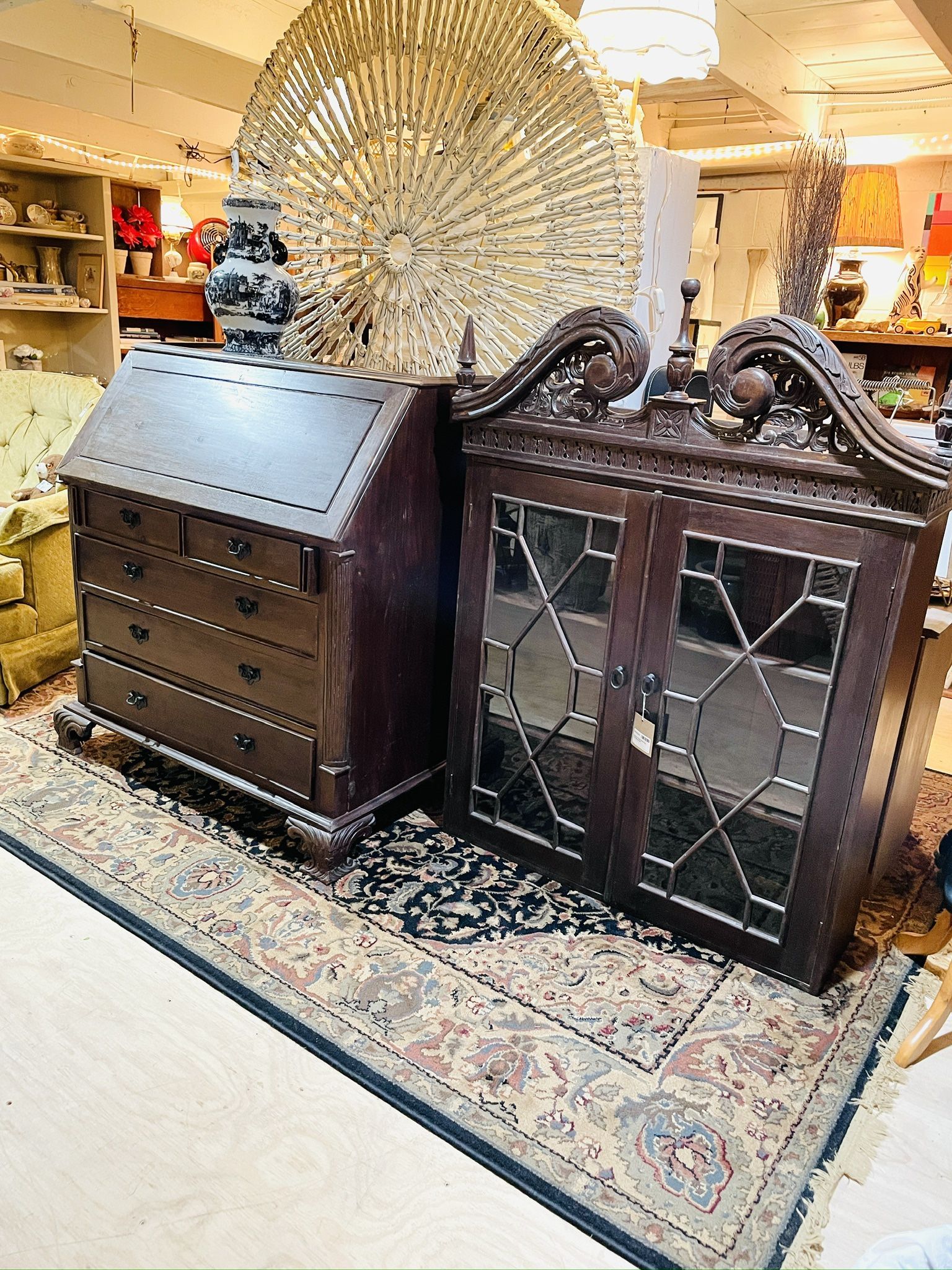 Secretary Desk With Hutch