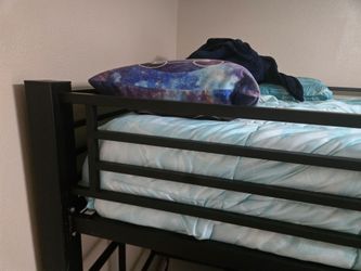 Bunk bed with bottom desk